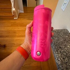 LIKE NEW STARBUCKS 12 oz tumbler in gorgeous hot pink